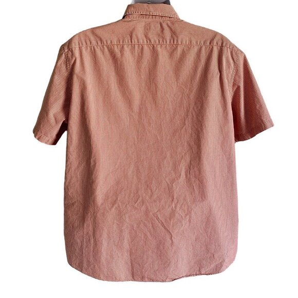 J. Crew Classic Red and White Short Sleeve Button Up Shirt Men's XL - Picture 5 of 7